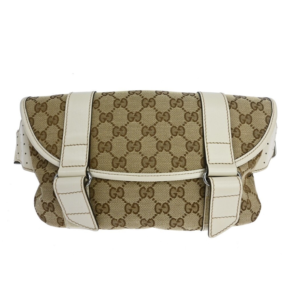 Gucci Waist Belt Bag (Outlet) GG Canvas and Leather